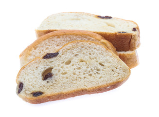 Sliced bread isolated on a white background