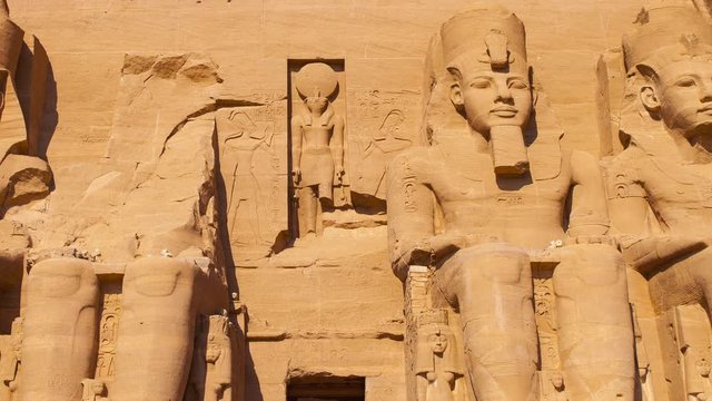 Gran Templo de Abu Simbel, Abu Simbel, Valle del Nilo, Egipto.