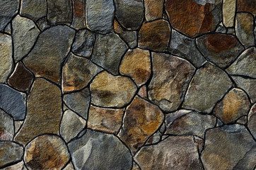 Background from multi-colored stones of different sizes