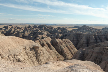 Striped buttes in the Badlands