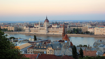 Hungarian Parliament Building in Budapest 