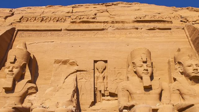 Gran Templo de Abu Simbel, Abu Simbel, Valle del Nilo, Egipto.