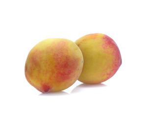 Peach  isolated on white background