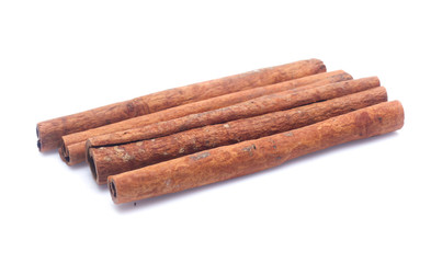 cinnamon isolated on white background