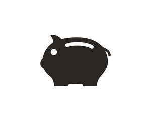 Piggy bank icon symbol vector