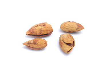 Almond isolated on white background