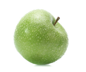 Green apple isolated on white background