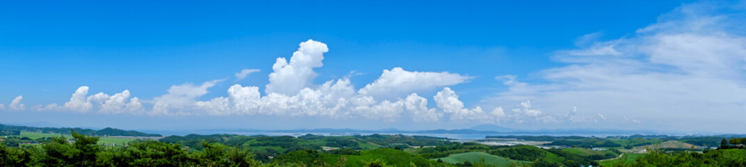 Sky and clouds from Taean Anmyeondo Arboretum.