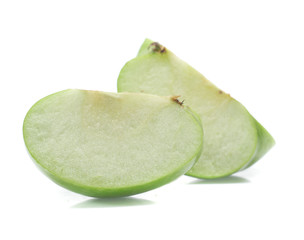 Green apple isolated on white background
