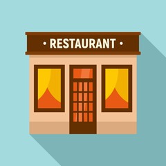 Restaurant icon. Flat illustration of restaurant vector icon for web design