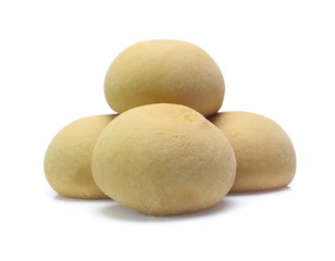 Mochi dessert isolated on white background