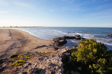 Cave Rock at Sumner Beach in Christchurch New Zealand