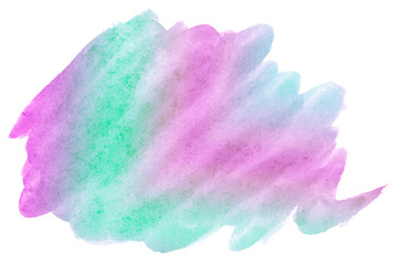 Multicolor watercolor in pastel tones. Isolated place with divorces and borders. Frame with copy space for text.