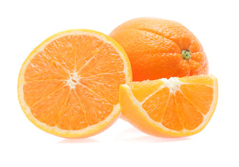 Orange fruit  isolated on white background
