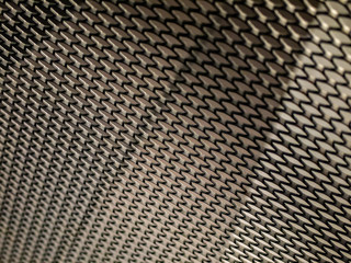 Metallic pattern detailwith shallow depth field
