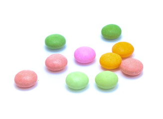 Fototapeta na wymiar Colorful candy Isolated on white background