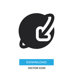 Worldwide vector icon, simple sign for web site and mobile app.