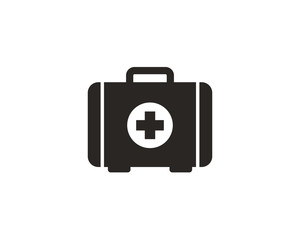 Medical briefcase icon symbol vector