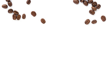 Coffee beans. Isolated on a white background.