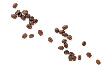 Coffee beans. Isolated on a white background.