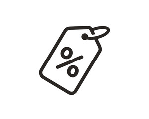 Discount percentage icon symbol vectoe