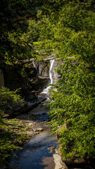 waterfall in deep forest