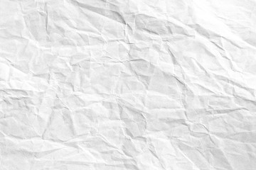 Crumpled white grey paper background texture