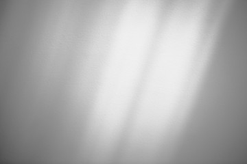 Fototapeta premium Organic drop diagonal shadow on a white wall, overlay effect for photo, mock-ups, posters, stationary, wall art, design presentation