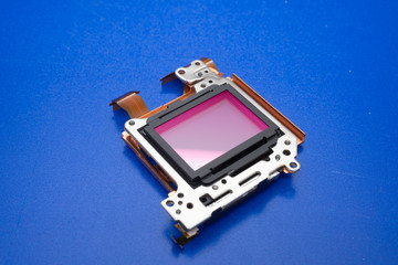 Fototapeta premium Camera sensor. cmos ccd full frame camera sensor