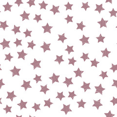 Stars in different shapes and forms. Merry Christmas and New Year seamless vector pattern. Colorful background for Xmas.