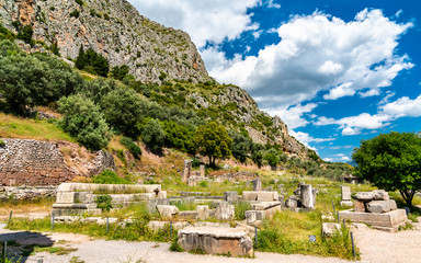 Fototapeta na wymiar Archaeological Site of Delphi in Greece