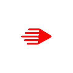 Speed velocity rapid logo design vector illustration template