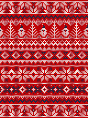 Ugly sweater Merry Christmas party ornament background seamless pattern
