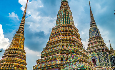 Beautifully decorated temple in Wat Pho Bangkok