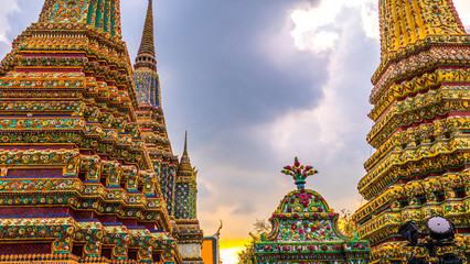 Beautifully decorated temple in Wat Pho Bangkok