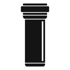 Plumbing plastic pipe icon. Simple illustration of plumbing plastic pipe vector icon for web design isolated on white background