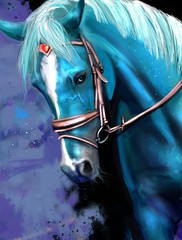 Blue Horse - 293396340