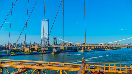 The Brooklyn Bridge from different perspectives.