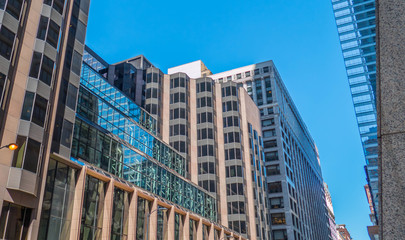 Fototapeta na wymiar Modern office buildings in the USA