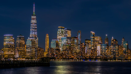 Fototapeta na wymiar Impressive skyline of new york city