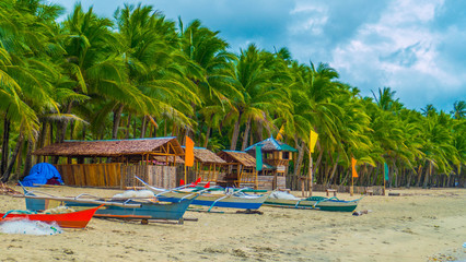 Nice destination on the beach in the Philippines