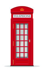 british telephone box - obrazy, fototapety, plakaty