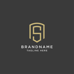 Letter S Logo Icon Design Template. Gold, Modern, Luxury and Elegant Vector