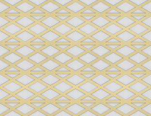 3d rendering. modern seamless luxurious gold triangle grid line pattern design wall background.