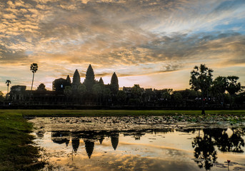 Naklejka premium Photos from the ruins of Ankor Wat