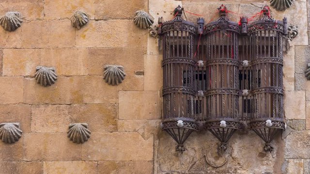 Casa de las Conchas, Salamanca city, Salamanca province, Castilla y Leon, Spain, Europe	