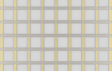 3d rendering. modern luxurious square gold silver grid line pattern design wall background.