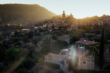 Valldemossa mountain village in Mallorca Spain 