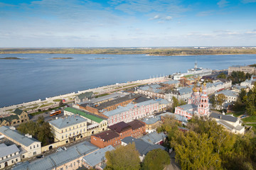 Naklejka premium Volga river embankment in Nizhny Novgorod
