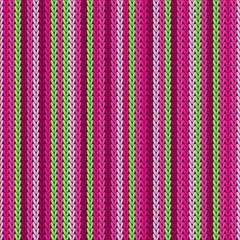 Fluffy vertical stripes christmas knit geometric 